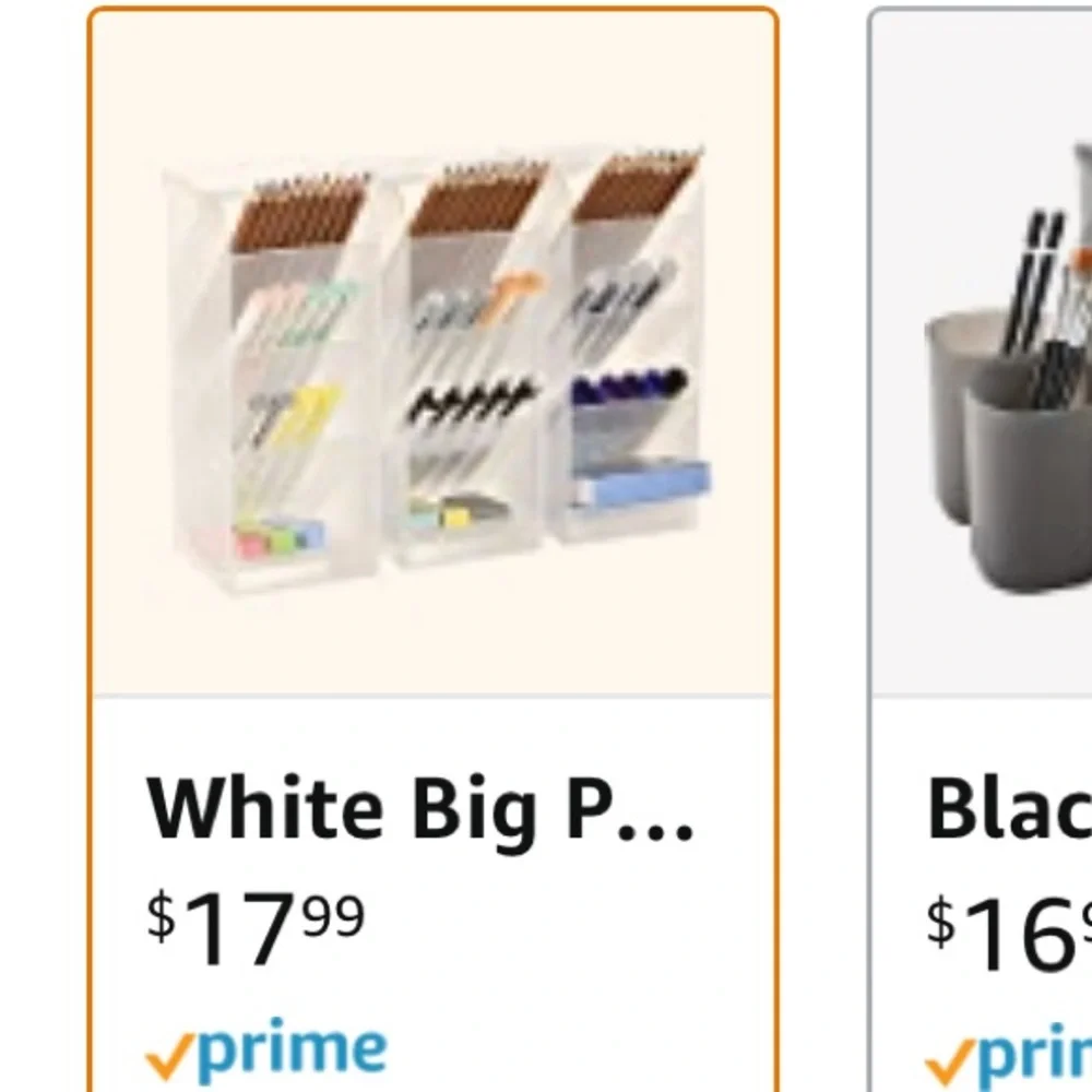 White Pen Holders